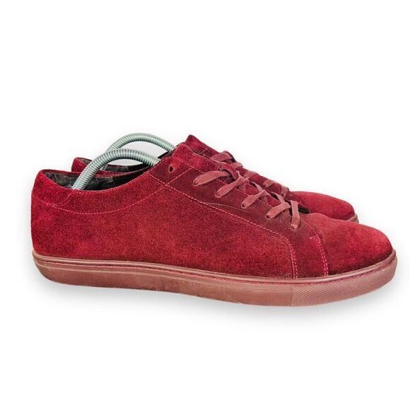 Kenneth Cole New York Kam Sneakers Wine Red Suede Men's 10M - Picture 4 of 11